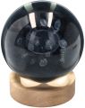 Lampka kryształowa kula Kot 10 cm