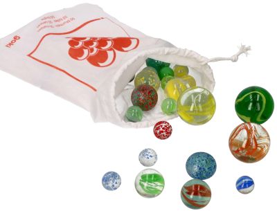 Szklaki Marbles - Szklane kulki 50 sztuk w woreczku