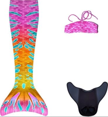 Syreni ogon - monopłetwa do pływania Malibu + bikini