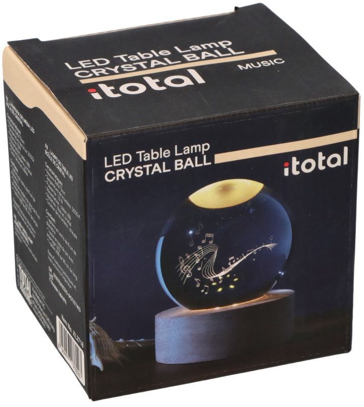 Lampka kryształowa kula Muzyka 10 cm