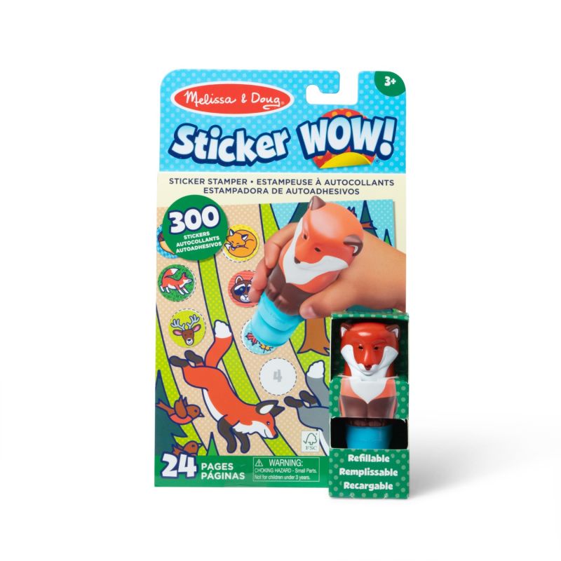 Sticker WOW! Stempelek z naklejkami- Lisek