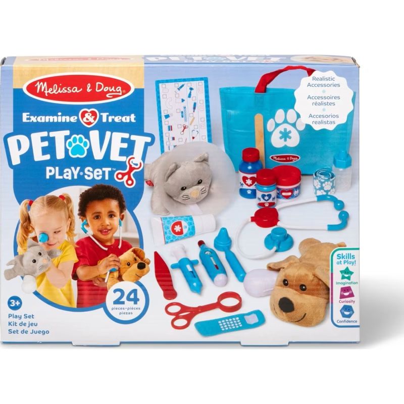 Zestaw weterynarza z maskotkami