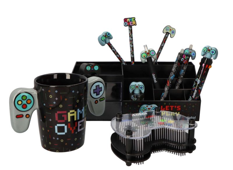 Kubek ceramiczny z dwoma uchwytami Game over