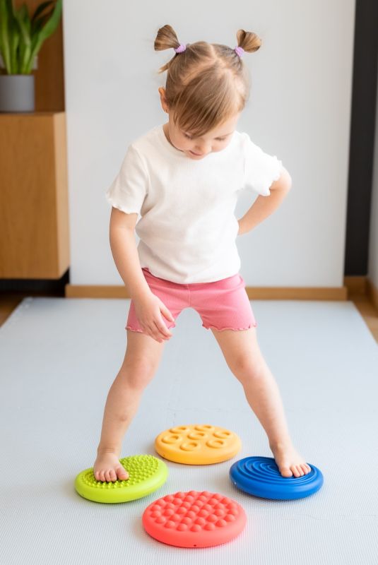 Dyski sensoryczne 4szt. różne faktury