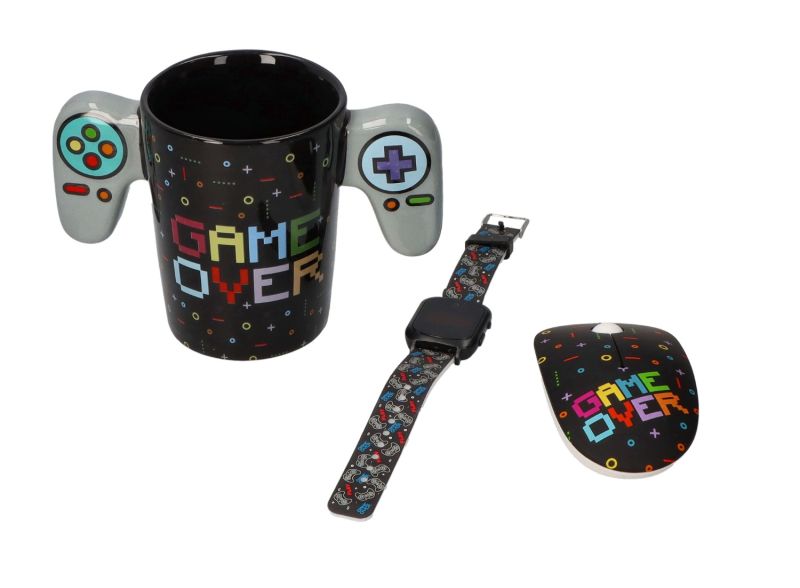 Kubek ceramiczny z dwoma uchwytami Game over