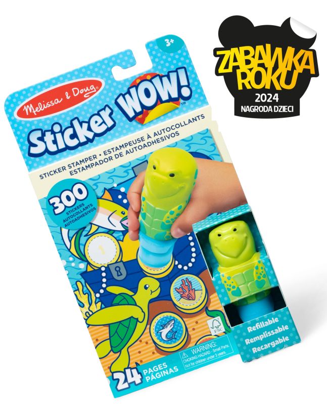 Sticker WOW! Stempelek z naklejkami Żółw Morski