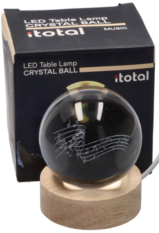 Lampka kryształowa kula Muzyka 10 cm
