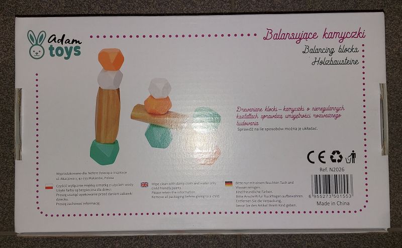 Adam Toys Balansujące kamyczki - bezpieczeństwo produktu